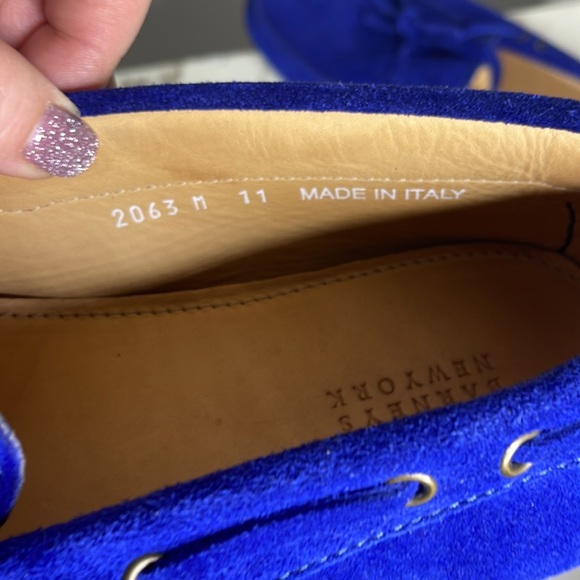 Barneys NY Suede  Loafers size 11 made in Italy - Picture 7 of 9
